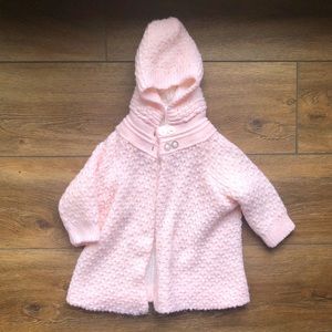 Baby Girl’s 6-9M Dusty Rose Hooded Jacket
